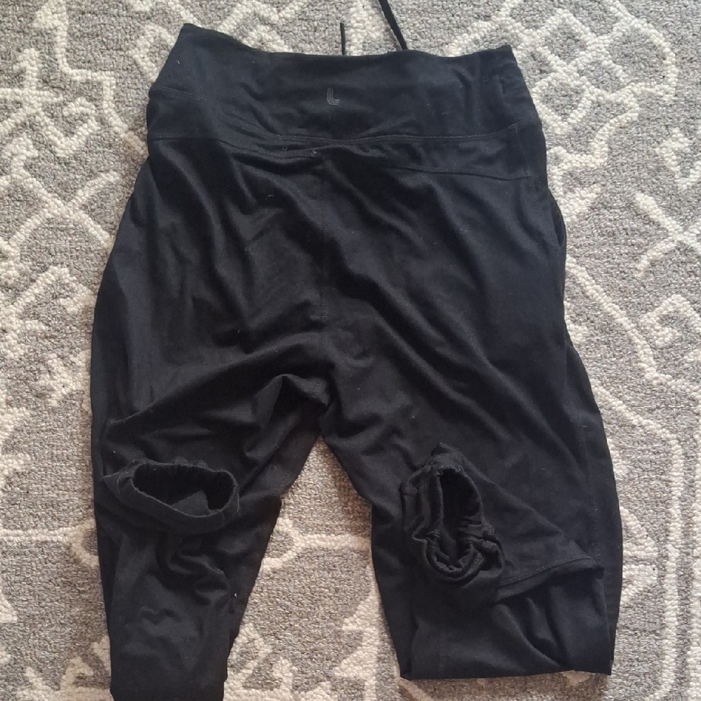 Black Drawstring Pants - Picture 3 of 3